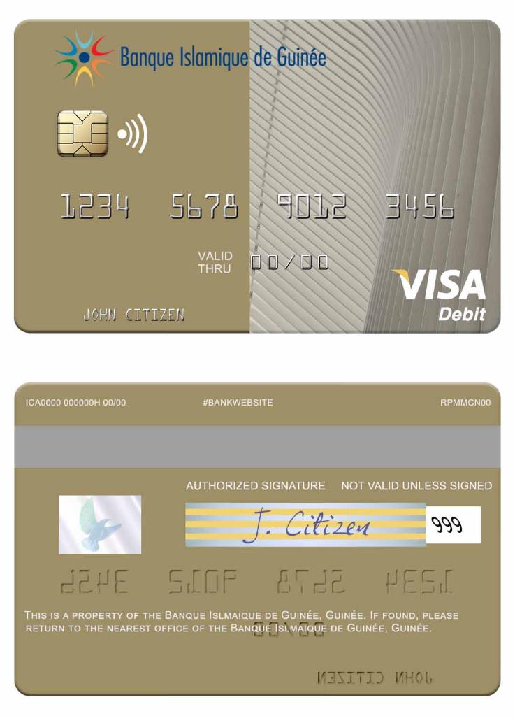 Guinea Banque Islmaique de Guinée visa debit card
